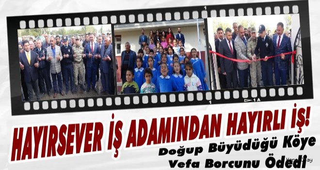 Hayırsever İşadamından Hayırlı İş