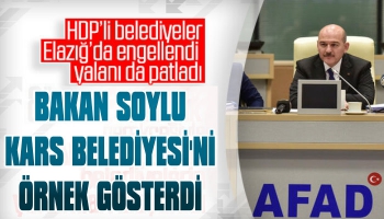 İçişleri Bakanı Soylu'dan Kars Belediyesi Açıklaması