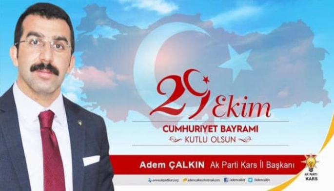 İl Başkanı Çalkın'dan Cumhuriyet Bayramı Mesajı