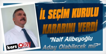 İl Seçim Kurulu Naif Alibeyoğlu İçi Kararını Verdi