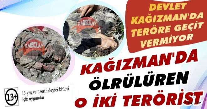 İşte Kağızman'daki Öldürülen O İki Terörist