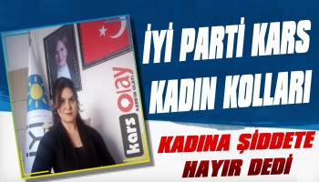 İYİ Parti Kars Kadına Şiddete 'HAYIR' Dedi