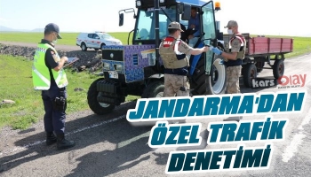 Jandarma'dan Kars'ta Özel Trafik Denetimi