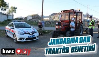 Jandarma'dan Kars'ta Traktör Denetimi