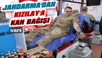 Jandarma'dan Kızılay'a Kan Bağışı
