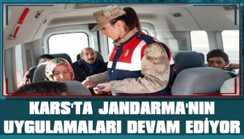 Jandarma'nın Uygulamaları Devam Ediyor