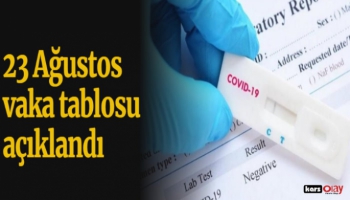 23 Ağustos Vaka Tablosu Açıklandı!