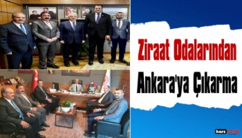 Kars Ziraat Odası Başkanlarından  Ankara'ya Çıkarma
