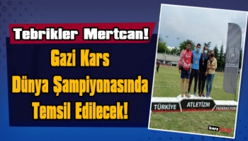 Karslı Atlet Mertcan Karabağ İşitme Engelliler Koşusunda  Türkiye 2.si Oldu!