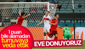 Türkiye EURO 2020'ye veda etti