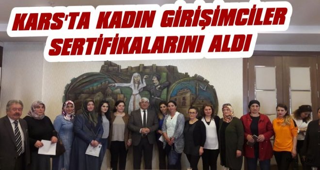 Kadın Girişimciler Belgelerini Aldı