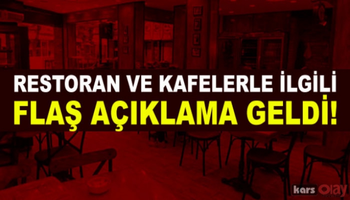 Kafe ve restoranlar ne zaman açılacak?