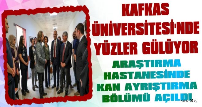 Kafkas Üniversitesi'nde Aferez Bölümü Açıldı