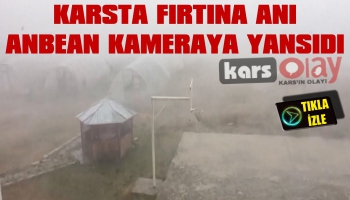 Kafkas Üniversitesindeki Fırtına Anı Kameraya Yansıdı