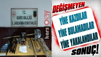 Kağızman'da Define Avcılarına Suç Üstü