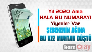 Kağızman'da Kendini Savcı Olarak Tanıtan Şebeke Muhtarı Dolandırdı