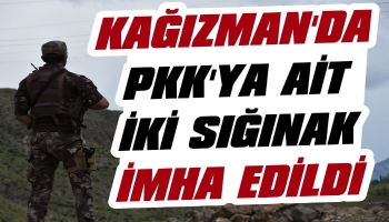 Kağızman'da PKK'ya Ait 2 Sığınak İmha Edildi