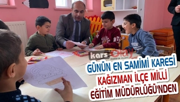 Kağızman İlçe Milli Eğitim Müdüründen Okul Ziyareti