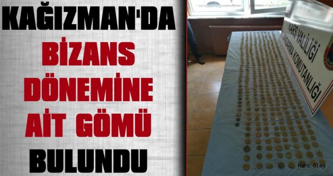 Kağızman'da Bizans Dönemine Ait Gömü Bulundu