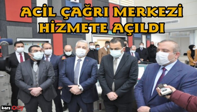 Kars  112 acil çağrı merkezi hizmete açıldı