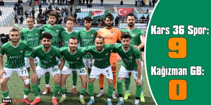 Kars 36 Spor: 9 - Kağızman GB: 0