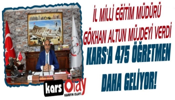 Kars'a 475 Öğretmen Atama Müjdesi