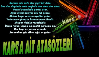 Kars'a Ait Ata Sözleri