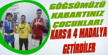 Kars'a Türkiye Şampiyonasında Dört Madalya Getirdiler