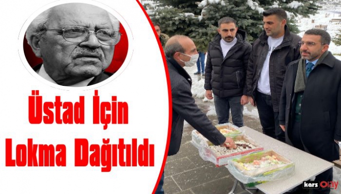 Kars AK Parti Sezai Karakoç Hayrına Lokma Dağıttı