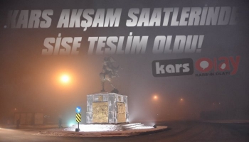 Kars Akşam Saatlerinde Sise Teslim Oldu