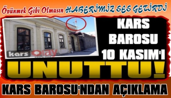 Kars Barosu'ndan '10 Kasım' Açıklaması