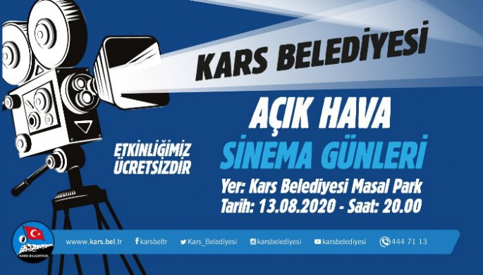 Kars Belediyesi Açık Hava Sinema Günleri