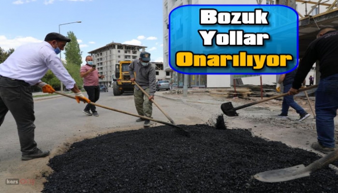 Kars Belediyesi Bozuk Yolları Onarıyor!