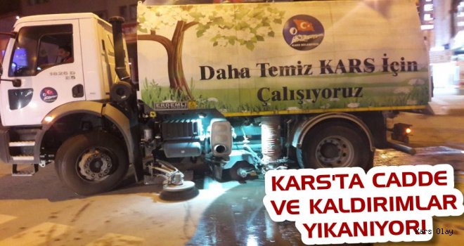 Kars Belediyesi Cadde Ve Kaldırımları Yıkıyor