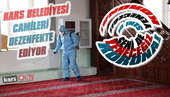 Kars Belediyesi Camileri Dezenfekte Ediyor