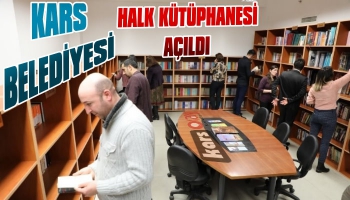Kars Belediyesi Halk Kütüphanesi Açtı