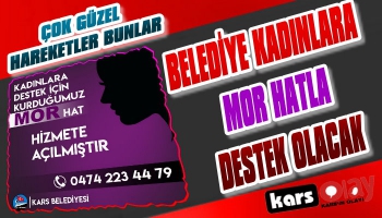 Kars Belediyesi Mor Hat Hizmete Girdi