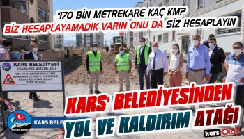 Kars, Belediyesi'nden, 170000 Metrekare Yol ve Kaldırım