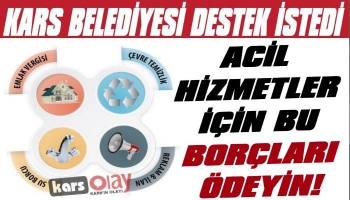 Kars Belediyesi'nden Destek Çağrısı