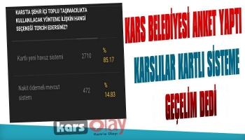 Kars Belediyesi'nden Dolmuş Anketi