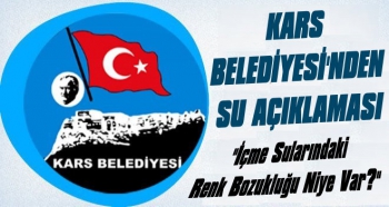 Kars Belediyesi'nden Su Açıklaması