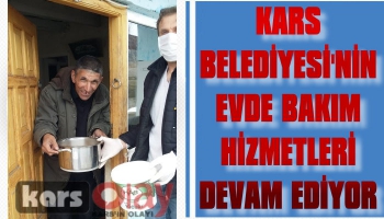 Kars Belediyesi'nin Evde Bakım Hizmetleri Devam Ediyor