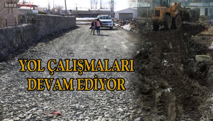 Kars Belediyesi yol çalışmalarına aralıksız devam ediyor