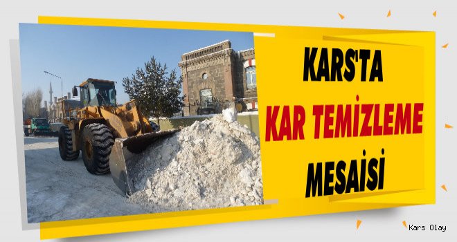 Kars Belediyesinden Karla Mücadele Seferberliği