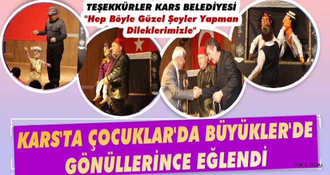Kars Belediyesi’nden Tiyatro Etkinliği