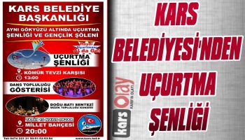 Kars Belediyesinden Uçurtma Şenliği