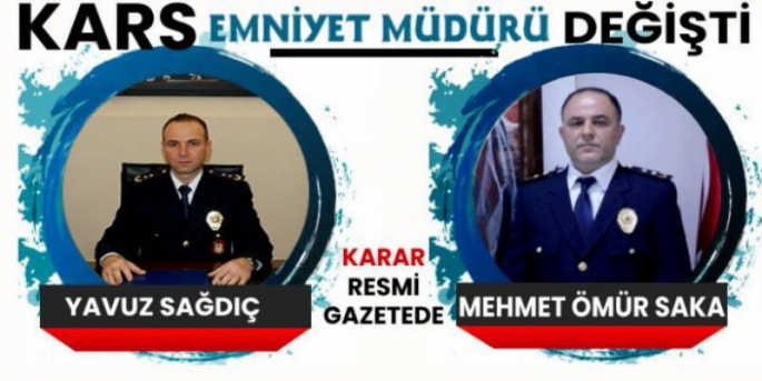 Kars Emniyet Müdürü Değişti