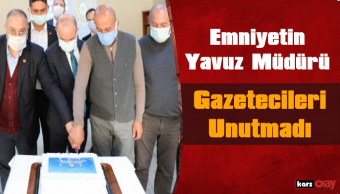 Kars Emniyet Müdürü Yavuz Sağdıç Gazeteciler Gününü Kutladı