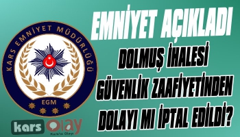 Kars Emniyeti'nden Dolmuş Hattı İhalesi Açıklaması