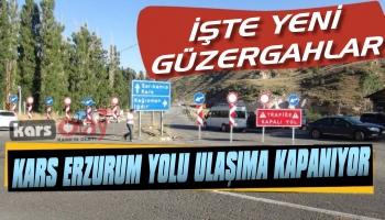 Kars Erzurum Yolu Kapanıyor